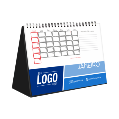 Calendário Gold | (Base rígida impressa)