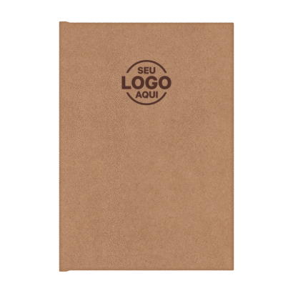 Caderno Encadernado Capa Kraft