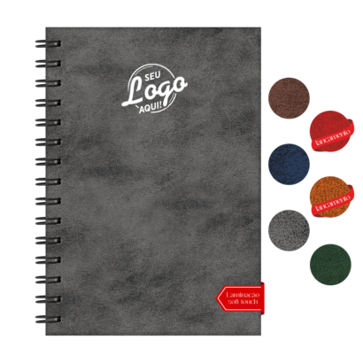 Caderno Wire-o Capa Nobuck