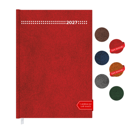 Agenda Diária Encadernada Capa Nobuck