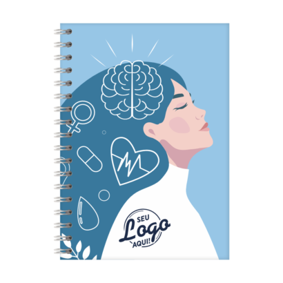 Caderno Wire-o Capa Aquarela Design
