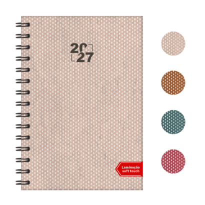 Agenda Semanal Wire-o Capa Canvas