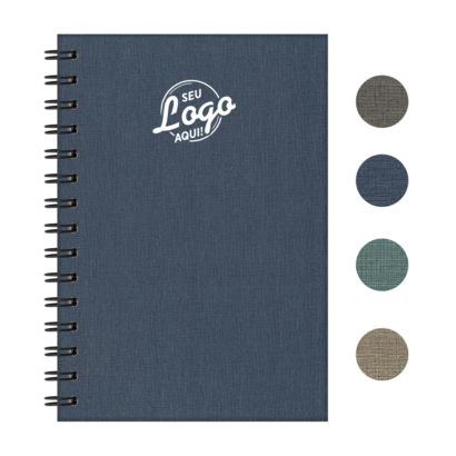 Caderno Wire-o Capa Denim