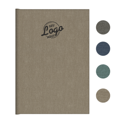 Caderno Encadernado Capa Denim