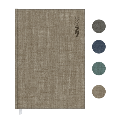 Agenda Diária Encadernada Capa Denim