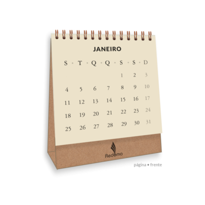 CALENDÁRIO DE MESA MINI ORIGINAL KRAFT