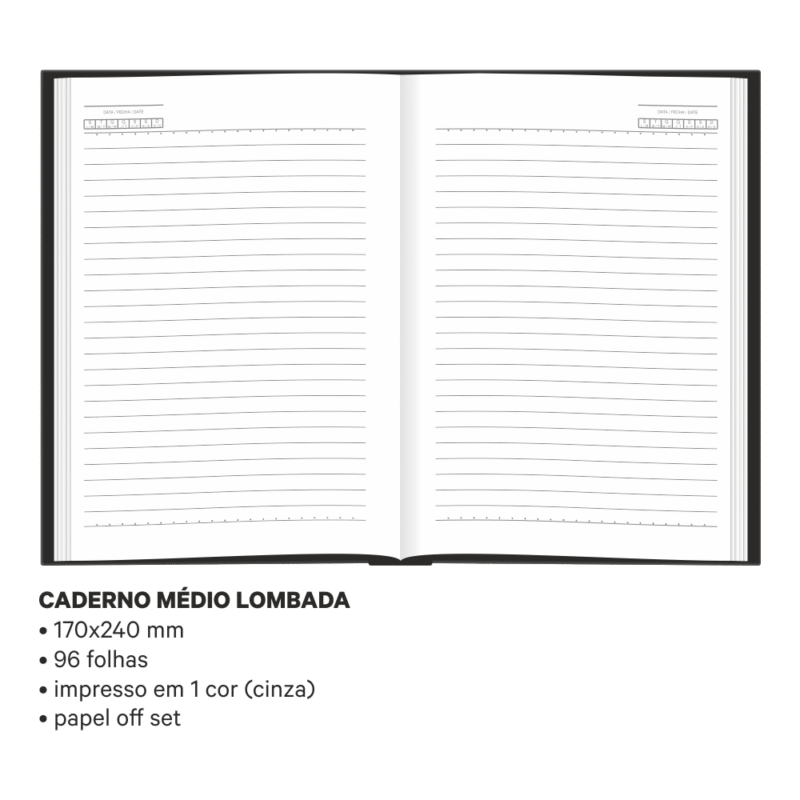 Caderno Lombada Cortiça - Imagem 3