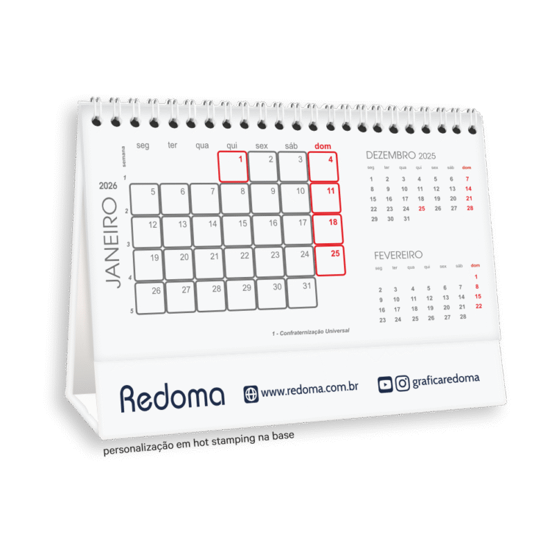 Calendário Classic | (base flexível)