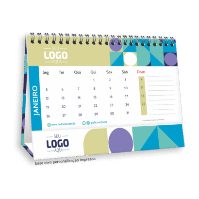 Calendário Gold | (Base rígida impressa)