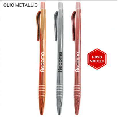 CANETA CLIC METALLIC