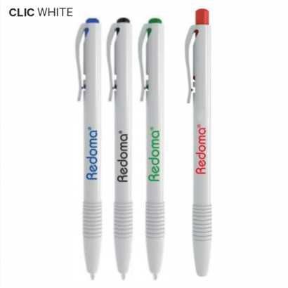 CANETA CLIC WHITE