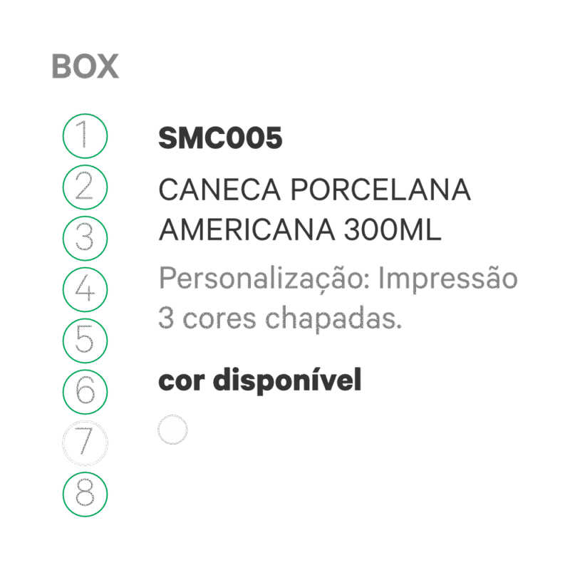 CANECA PORCELANA AMERICANA 300ML - Imagem 3